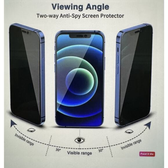 For iPhone 16 Pro 9h Tempered Glass Privacy Screen Protector - Picture 2 of 6